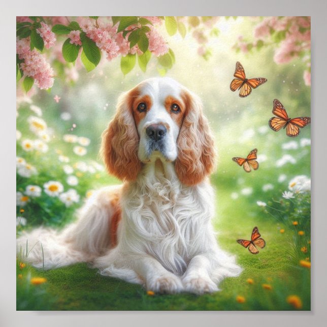 schönes Clumber Spaniel Poster (Vorne)
