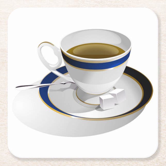 Schönes Coffee Cup und Saucer Untersetzer Set (Vorderseite)