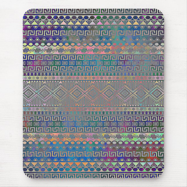 Schönes, cooles Aztec geometrisches Muster Mousepad (Vorne)