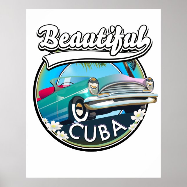 Schönes Cuba Retro Logo. Poster (Vorne)