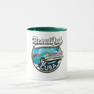 Schönes Cuba Retro Logo. Tasse