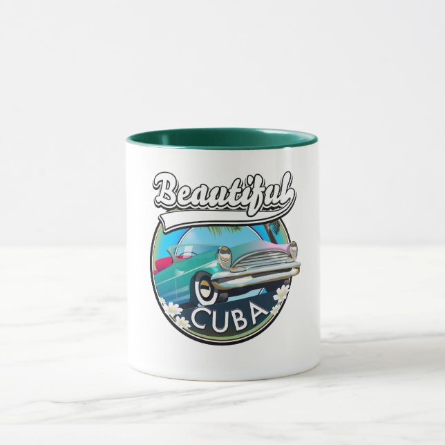 Schönes Cuba Retro Logo. Tasse (Zentrum)