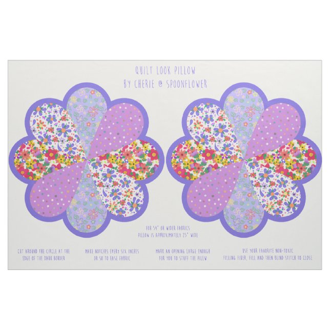 Schönes Cut-Kit für die Blume von Boho Quilt Style Stoff (Fat Quarter (45,7 x 55,9 cm))