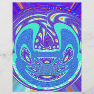 Schönes cyan-blaues Kaleidoskop-Vektordesign