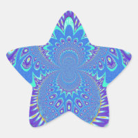Schönes cyan-blaues Kaleidoskop-Vektordesign