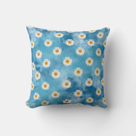 Schönes Daisy Watercolor Modern Throw Kissen
