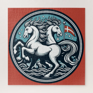 "Schönes Dänemark Mystische Pferde" 19 Puzzle