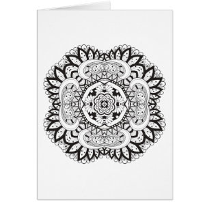 Schönes Deko-Quadrat-Gekritzel