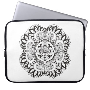 Schönes Deko-Quadrat-Gekritzel Laptopschutzhülle