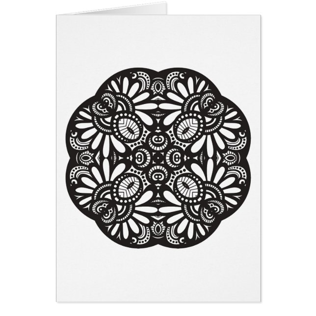 Schönes Deko-schwarzes Quadrat-Gekritzel (Vorne)