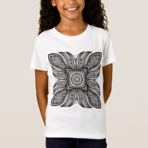 Schönes Dekor-Quadrat-Gekritzel T-Shirt