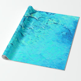 Schönes Design des tropischen Wassers Geschenkpapier