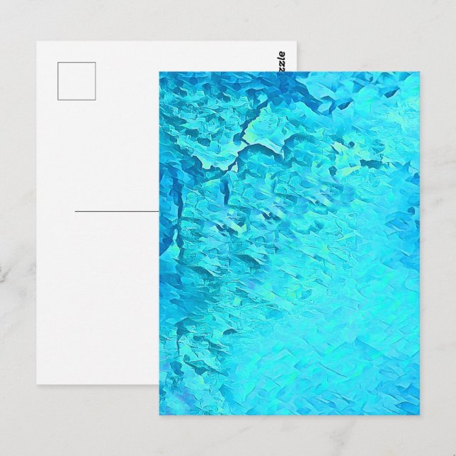 Schönes Design des tropischen Wassers Postkarte (Vorne/Hinten)