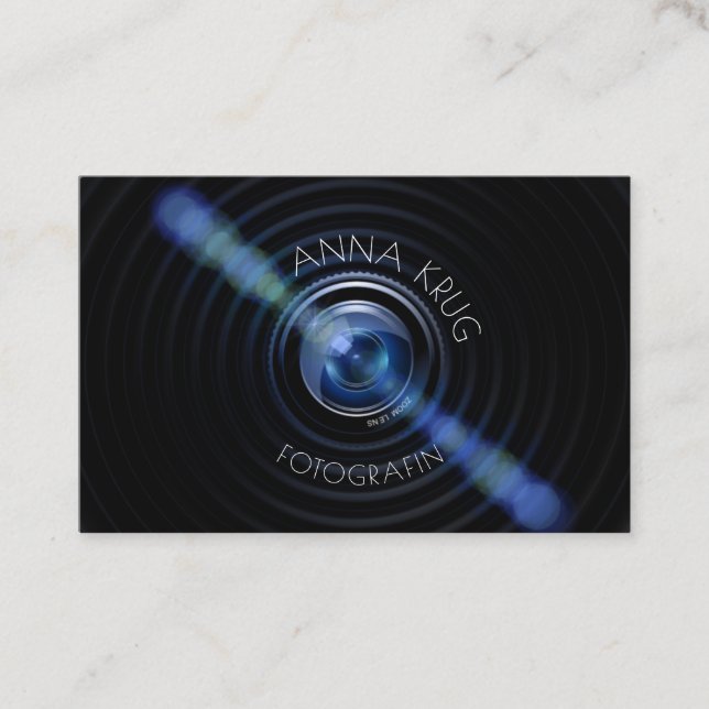 Schönes Design Fotografie Visitenkarte (Vorderseite)