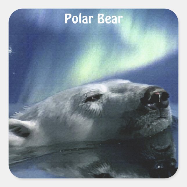 Schönes Design für Tiere Quadratischer Aufkleber (Vorderseite)