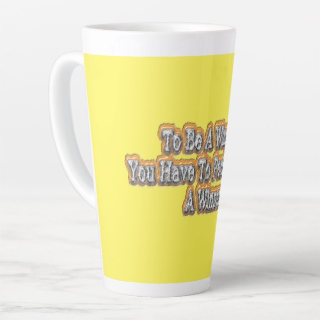 Schönes Design über "Ein Gewinner sein" Zitat! T-S Milchtasse (Linke Ecke)