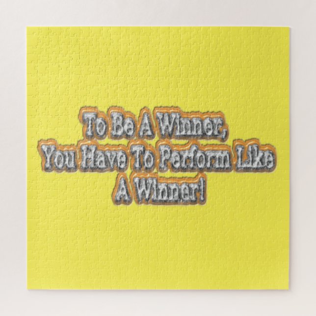 Schönes Design über "Ein Gewinner sein" Zitat! T-S Puzzle (Vertikal)