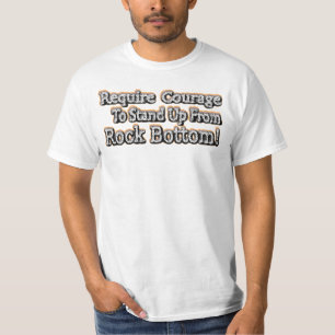 Schönes Design über Mut Stehend auf! T-Shir T-Shirt