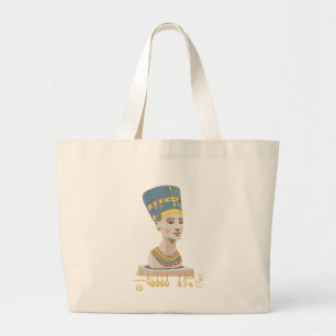 Schönes Design von Nefertiti Jumbo Stoffbeutel