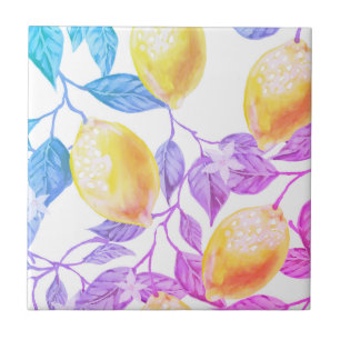 Schönes Design Wasserfarbenlemon Fliese