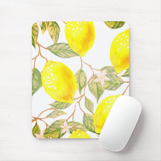 Schönes Design Wasserfarbenlemon Mousepad (Mit Mouse)