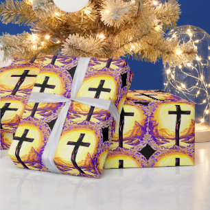 Schönes detailliertes Christliches Kreuz Geschenkpapier