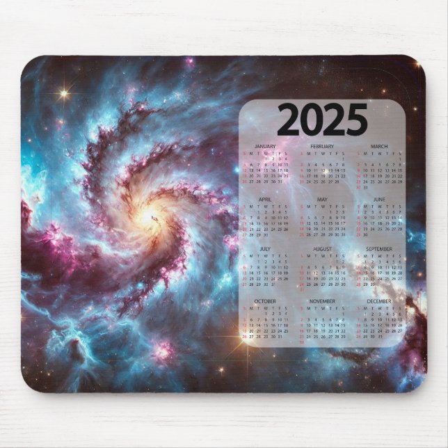 Schönes digitales Bild des Cosmo 2025 Kalenders Mousepad (Vorne)