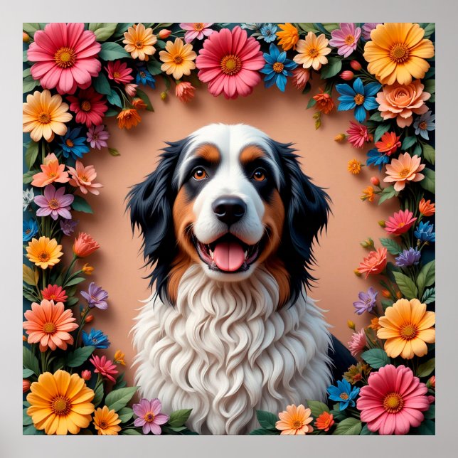 Schönes Dog Portrait Poster (Vorne)