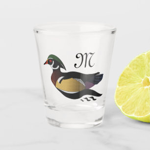 Schönes Duckbad aus Holz Schnapsglas