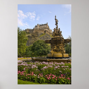 Schönes Edinburgh-Schloss Poster