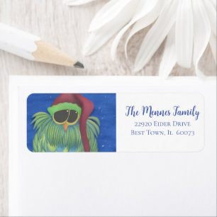 Schönes Ei mit Weihnachtsmannmütze