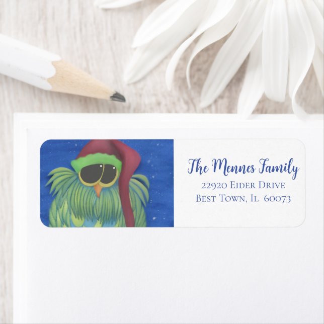 Schönes Ei mit Weihnachtsmannmütze (Insitu)