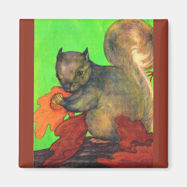 schönes Eichhörnchen Magnet (Vorne)