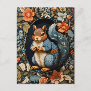 Schönes Eichhörnchen William Morris Inspiriert Postkarte