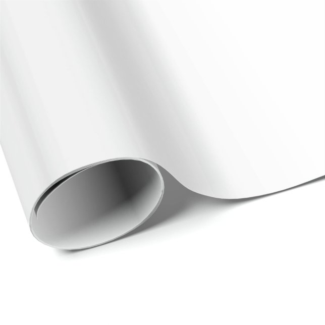 Schönes, einfaches weißes Satin Geschenkpapier (Rolleneckpunkt)