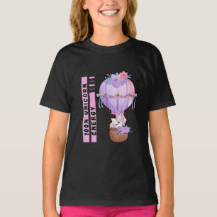 Schönes Einhorn mit Regenbogenfarbe T-Shirt