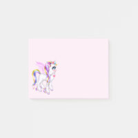 Schönes Einhorn mit Regenbogenmane und Schwanz