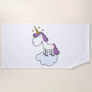 Schönes Einhorn Strandtuch