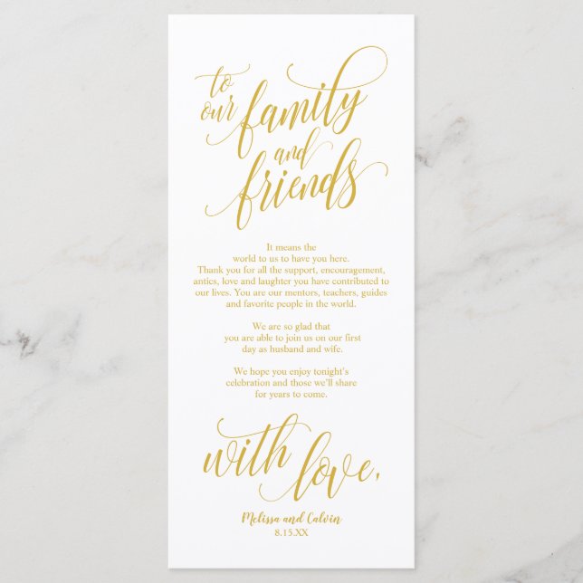 Schönes Elegant Vielen Dank Platz Einstellungskart Programm (Vorderseite)