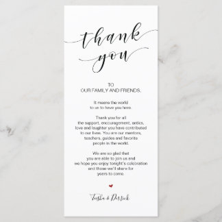 Schönes Elegant Vielen Dank Platzierung Karte