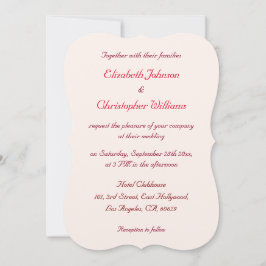 Schönes Elegante Luxe Custom Wedding Einladung