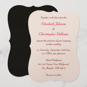 Schönes Elegante Luxe Custom Wedding Einladung
