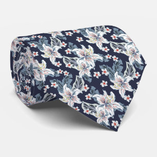 Schönes elegantes Blume-Muster Krawatte
