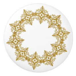 Schönes elegantes Gold Diadem Design Keramikknauf