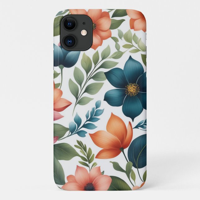 Schönes, elegantes und farbenfrohes Muster Case-Mate iPhone Hülle (Rückseite)