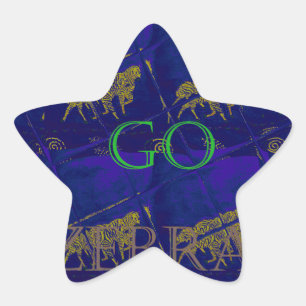 Schönes elegantes Zebra Graphic Design auf der Roy Stern-Aufkleber