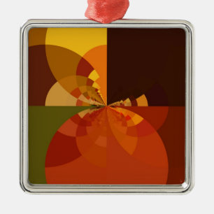 Schönes Erde-Abstrakt-Kunstposter Ornament Aus Metall