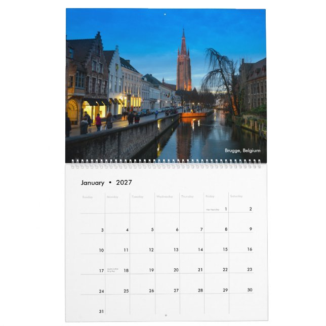 Schönes Europa 2022 Kalender (Jan 2027)