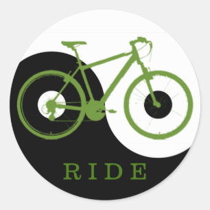 schönes Fahrrad . Fahrrad . Bike-Thema Runder Aufkleber