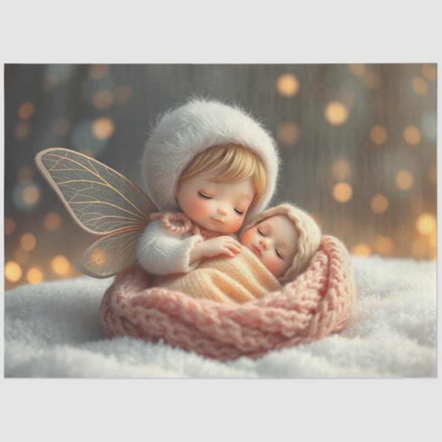 Schönes Faible und Baby Fantasy Art Tissue Paper Seidenpapier (Vorderseite)